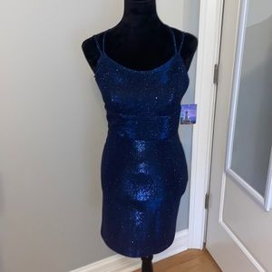 Sparkly Dark Blue Dress